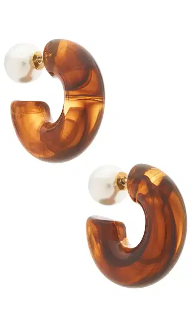 Luv AJ The Tortoise Noemi Hoop Earrings | Thumbnail 1 Luv AJ The Tortoise Noemi Hoop Earrings | Thumbnail 1