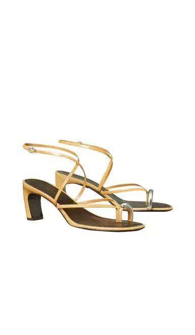 Tory Burch Pierced Strappy Heel Sandal | Thumbnail 2 Tory Burch Pierced Strappy Heel Sandal | Thumbnail 2