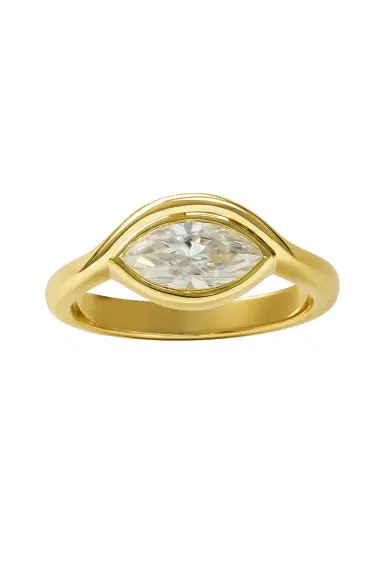 Wish Fine Jewelry 1.01ct Moissanite 18K Gold Solitarie Ring | Thumbnail 1 Wish Fine Jewelry 1.01ct Moissanite 18K Gold Solitarie Ring | Thumbnail 1