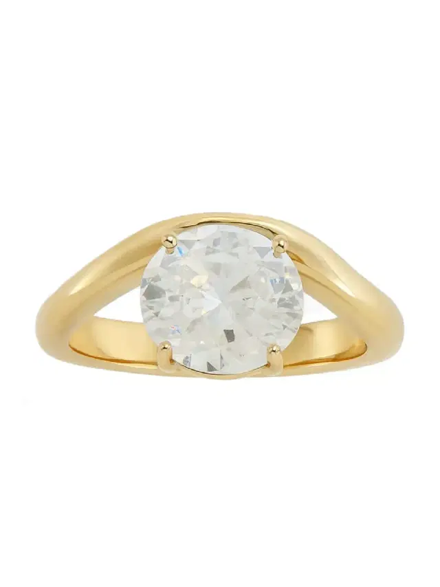 1.35ct Moissanite 18K Gold Oval Ring 1.35ct Moissanite 18K Gold Oval Ring