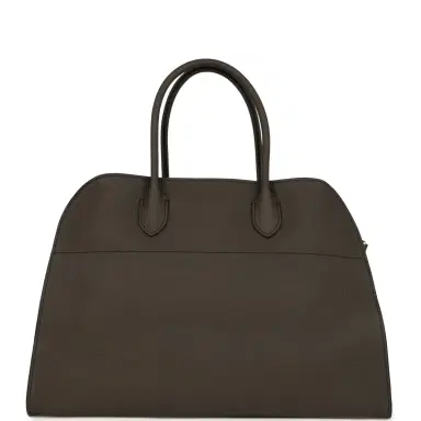 The Row The Row Soft Margaux 15 Bag Mid Grey Calfskin Silver Hardware | Thumbnail 4 The Row The Row Soft Margaux 15 Bag Mid Grey Calfskin Silver Hardware | Thumbnail 4