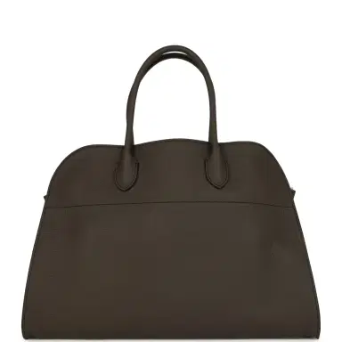 The Row The Row Soft Margaux 15 Bag Mid Grey Calfskin Silver Hardware | Thumbnail 1 The Row The Row Soft Margaux 15 Bag Mid Grey Calfskin Silver Hardware | Thumbnail 1