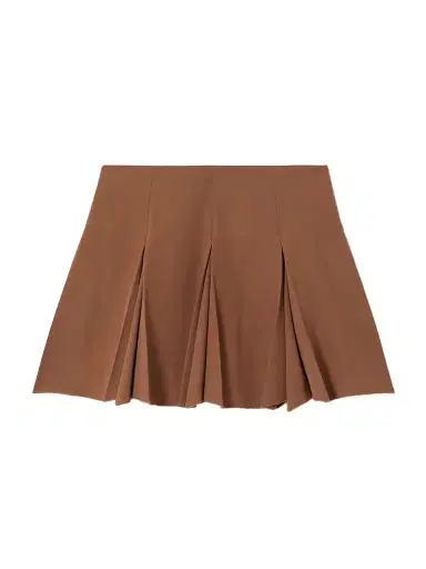 Marni Pleated Grain De Poudre Wool Mini Skirt | Thumbnail 1 Marni Pleated Grain De Poudre Wool Mini Skirt | Thumbnail 1