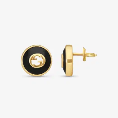 Gucci Gucci 18K Yellow Gold Onyx Stud Earrings by The Solist | Thumbnail 3 Gucci Gucci 18K Yellow Gold Onyx Stud Earrings by The Solist | Thumbnail 3