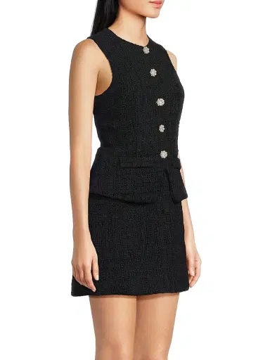 Likely Women's Tabby Tailored Stretch Button-Front Minidress | Thumbnail 4 Likely Women's Tabby Tailored Stretch Button-Front Minidress | Thumbnail 4
