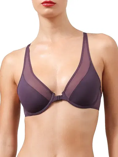 Wolford Women's Sheer Opaque Plunge Bra | Thumbnail 1 Wolford Women's Sheer Opaque Plunge Bra | Thumbnail 1