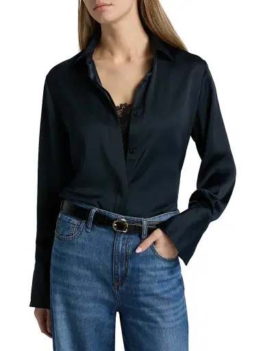 rag & bone Women's Venus Popover Blouse - Sal | Thumbnail 3 rag & bone Women's Venus Popover Blouse - Sal | Thumbnail 3