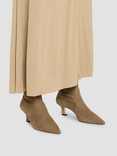 Stuart Weitzman Women's Vinnie 50MM Suede Ankle Boots - Taupe - Size 8 | Thumbnail 3 Stuart Weitzman Women's Vinnie 50MM Suede Ankle Boots - Taupe - Size 8 | Thumbnail 3