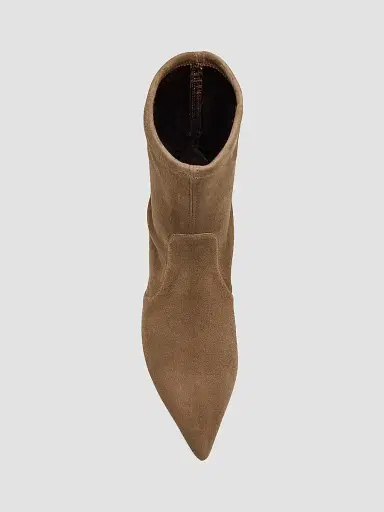 Stuart Weitzman Women's Vinnie 50MM Suede Ankle Boots - Taupe - Size 8 | Thumbnail 5 Stuart Weitzman Women's Vinnie 50MM Suede Ankle Boots - Taupe - Size 8 | Thumbnail 5