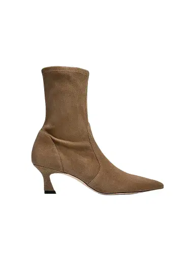 Stuart Weitzman Women's Vinnie 50MM Suede Ankle Boots - Taupe - Size 8 | Thumbnail 1 Stuart Weitzman Women's Vinnie 50MM Suede Ankle Boots - Taupe - Size 8 | Thumbnail 1