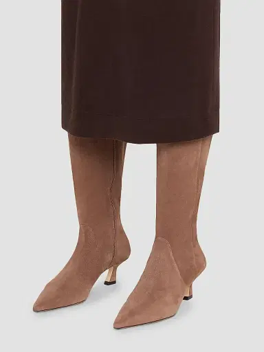 Stuart Weitzman Women's Vinnie 50MM Suede Boots - Taupe | Thumbnail 3 Stuart Weitzman Women's Vinnie 50MM Suede Boots - Taupe | Thumbnail 3