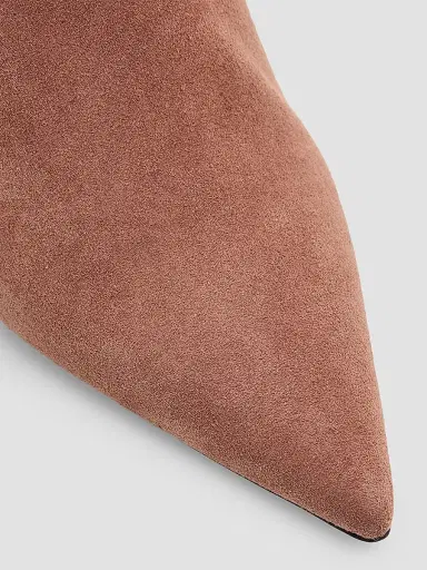 Stuart Weitzman Women's Vinnie 50MM Suede Boots - Taupe | Thumbnail 6 Stuart Weitzman Women's Vinnie 50MM Suede Boots - Taupe | Thumbnail 6