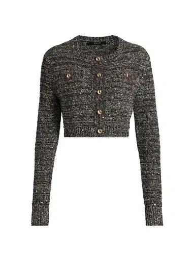 Toccin Women's Miller Sequin Knit Cardigan - Charcoal Multi | Thumbnail 1 Toccin Women's Miller Sequin Knit Cardigan - Charcoal Multi | Thumbnail 1