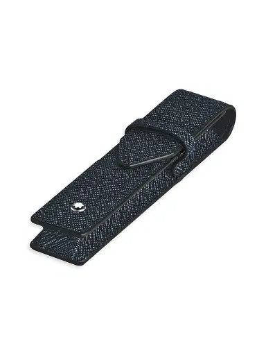 Montblanc Men's Sartorial Embossed Leather Pen Pouch - Blue | Thumbnail 4 Montblanc Men's Sartorial Embossed Leather Pen Pouch - Blue | Thumbnail 4