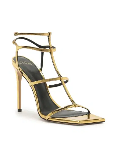 Alexandre Birman Women's Amanda 100MM Patent Leather Sandals - Golden - Size 10.5 | Thumbnail 2 Alexandre Birman Women's Amanda 100MM Patent Leather Sandals - Golden - Size 10.5 | Thumbnail 2