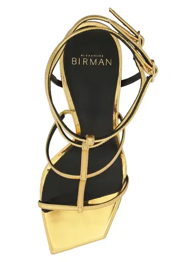 Alexandre Birman Women's Amanda 100MM Patent Leather Sandals - Golden - Size 10.5 | Thumbnail 4 Alexandre Birman Women's Amanda 100MM Patent Leather Sandals - Golden - Size 10.5 | Thumbnail 4