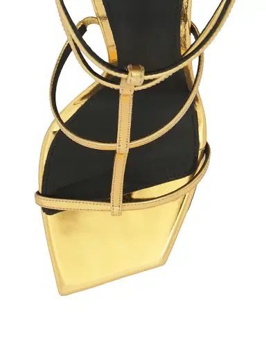 Alexandre Birman Women's Amanda 100MM Patent Leather Sandals - Golden - Size 10.5 | Thumbnail 5 Alexandre Birman Women's Amanda 100MM Patent Leather Sandals - Golden - Size 10.5 | Thumbnail 5