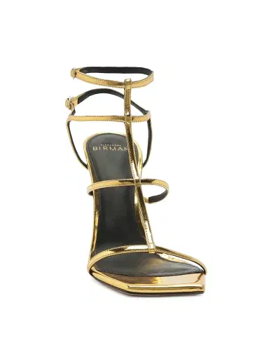 Alexandre Birman Women's Amanda 100MM Patent Leather Sandals - Golden - Size 10.5 | Thumbnail 6 Alexandre Birman Women's Amanda 100MM Patent Leather Sandals - Golden - Size 10.5 | Thumbnail 6
