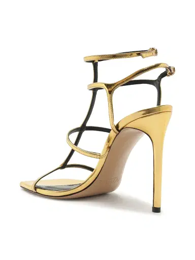 Alexandre Birman Women's Amanda 100MM Patent Leather Sandals - Golden - Size 10.5 | Thumbnail 8 Alexandre Birman Women's Amanda 100MM Patent Leather Sandals - Golden - Size 10.5 | Thumbnail 8