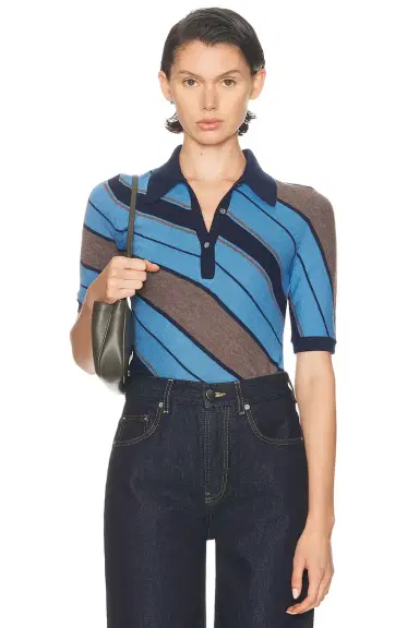Acne Studios Kamandas Diagonal Stripe Top | Thumbnail 1 Acne Studios Kamandas Diagonal Stripe Top | Thumbnail 1