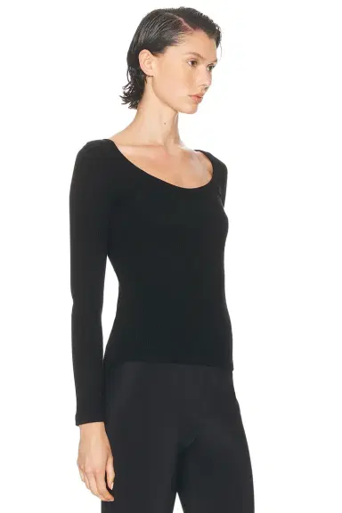 Sablyn Isla Scoop Neck Long Sleeve Tee | Thumbnail 2 Sablyn Isla Scoop Neck Long Sleeve Tee | Thumbnail 2