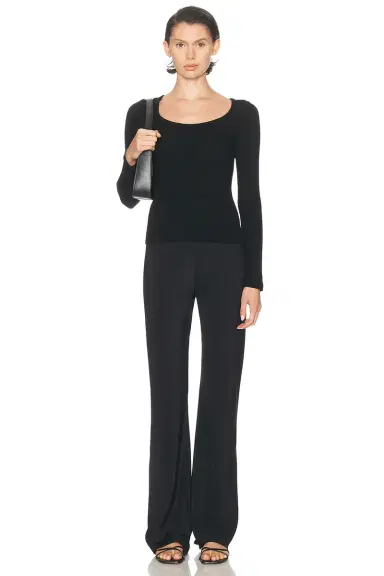Sablyn Isla Scoop Neck Long Sleeve Tee | Thumbnail 4 Sablyn Isla Scoop Neck Long Sleeve Tee | Thumbnail 4