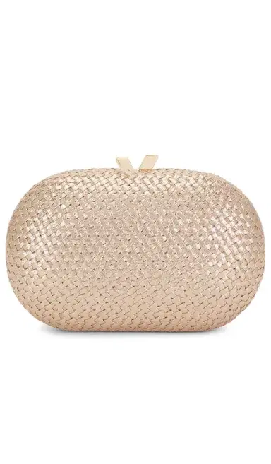 olga berg Lucia Oval Clutch | Thumbnail 1 olga berg Lucia Oval Clutch | Thumbnail 1