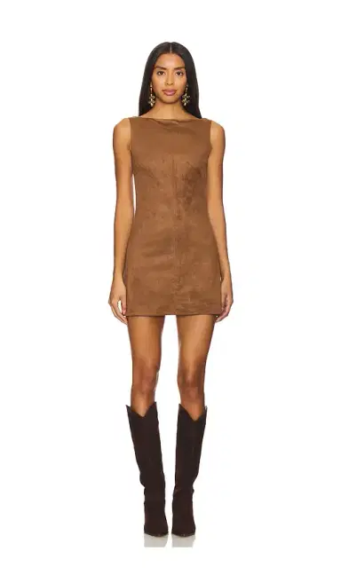 Tularosa Mimi Faux Suede Dress | Thumbnail 1 Tularosa Mimi Faux Suede Dress | Thumbnail 1