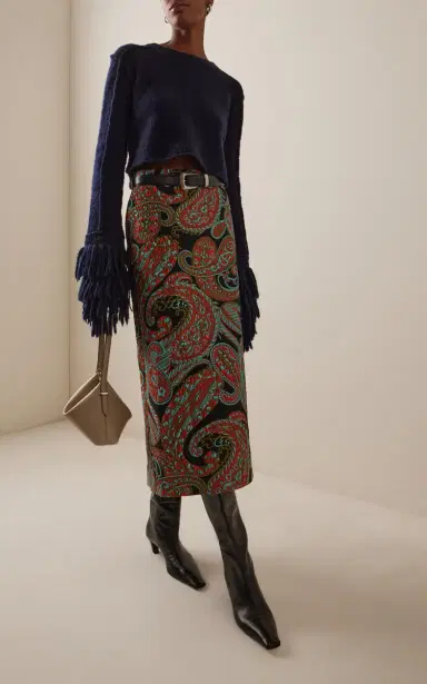 Etro Fringed Wool-Blend Cardigan | Thumbnail 3 Etro Fringed Wool-Blend Cardigan | Thumbnail 3