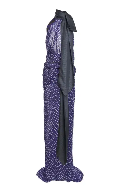 Dries Van Noten Devira Printed Georgette Gown | Thumbnail 1 Dries Van Noten Devira Printed Georgette Gown | Thumbnail 1