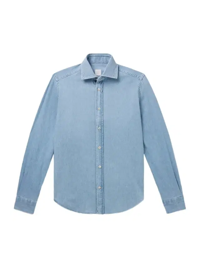 Slim-Fit Cotton-Chambray Shirt - Men Slim-Fit Cotton-Chambray Shirt - Men