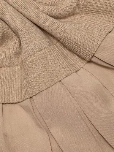 dh New York Women's Meryl Pleated Maxi Dress - Cappuccino | Thumbnail 7 dh New York Women's Meryl Pleated Maxi Dress - Cappuccino | Thumbnail 7