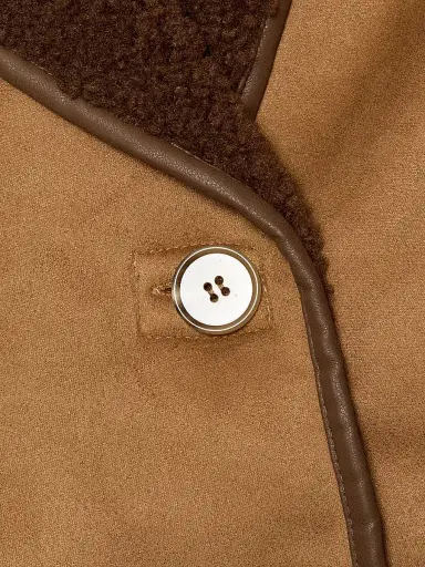 dh New York Women's Madylen Faux Sherpa Jacket - Camel Combo | Thumbnail 7 dh New York Women's Madylen Faux Sherpa Jacket - Camel Combo | Thumbnail 7