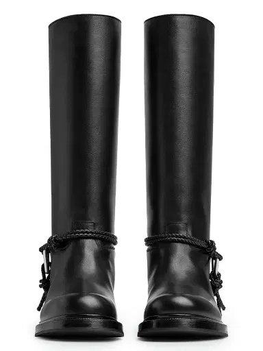 Bottega Veneta Women's James Leather Boots - Black | Thumbnail 2 Bottega Veneta Women's James Leather Boots - Black | Thumbnail 2
