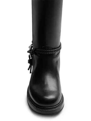 Bottega Veneta Women's James Leather Boots - Black | Thumbnail 3 Bottega Veneta Women's James Leather Boots - Black | Thumbnail 3