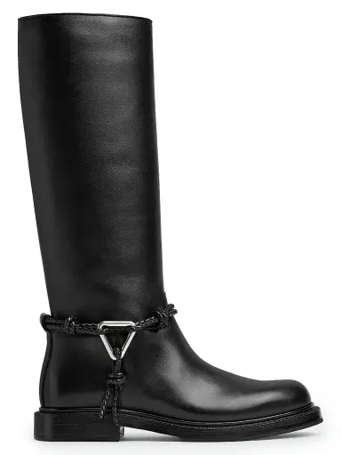 Bottega Veneta Women's James Leather Boots - Black | Thumbnail 1 Bottega Veneta Women's James Leather Boots - Black | Thumbnail 1