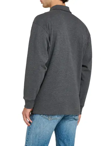 Bottega Veneta Men's Double-Cotton Melange Jersey Overshirt - Dark Grey Melange | Thumbnail 5 Bottega Veneta Men's Double-Cotton Melange Jersey Overshirt - Dark Grey Melange | Thumbnail 5
