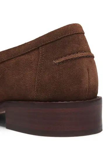 Cinq à Sept Women's Gina Studded Suede Loafers - Dark Sepia | Thumbnail 6 Cinq à Sept Women's Gina Studded Suede Loafers - Dark Sepia | Thumbnail 6