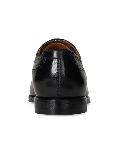 Polo Ralph Lauren Men's Maestra Perforated Leather Oxfords - Black | Thumbnail 3 Polo Ralph Lauren Men's Maestra Perforated Leather Oxfords - Black | Thumbnail 3