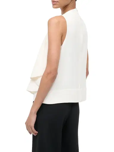 STAUD Women's Sierra Draped Stretch-Silk Sleeveless Top - | Thumbnail 4 STAUD Women's Sierra Draped Stretch-Silk Sleeveless Top - | Thumbnail 4