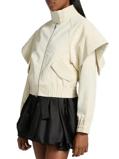 Aknvas Women's Fredy Faux-Leather Jacket - Cream | Thumbnail 4 Aknvas Women's Fredy Faux-Leather Jacket - Cream | Thumbnail 4