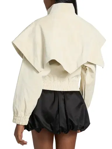 Aknvas Women's Fredy Faux-Leather Jacket - Cream | Thumbnail 5 Aknvas Women's Fredy Faux-Leather Jacket - Cream | Thumbnail 5