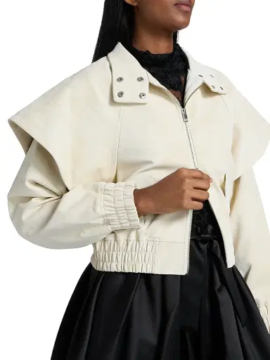 Aknvas Women's Fredy Faux-Leather Jacket - Cream | Thumbnail 6 Aknvas Women's Fredy Faux-Leather Jacket - Cream | Thumbnail 6