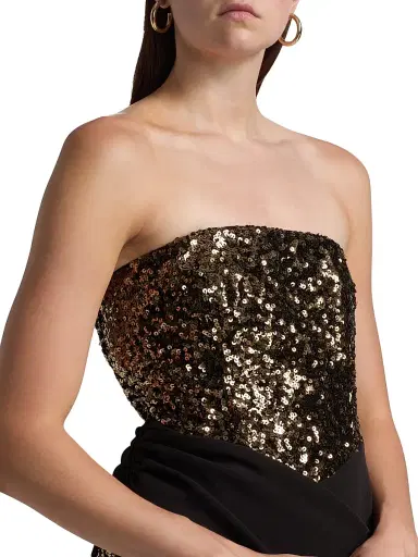 BCBGMAXAZRIA Women's Sequined Crepe Strapless Minidress | Thumbnail 6 BCBGMAXAZRIA Women's Sequined Crepe Strapless Minidress | Thumbnail 6