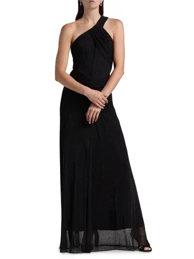 BCBGMAXAZRIA Women's Embellished Twist Hot Fix Gown - Black - Size 12 | Thumbnail 3 BCBGMAXAZRIA Women's Embellished Twist Hot Fix Gown - Black - Size 12 | Thumbnail 3