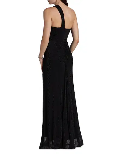 BCBGMAXAZRIA Women's Embellished Twist Hot Fix Gown | Thumbnail 5 BCBGMAXAZRIA Women's Embellished Twist Hot Fix Gown | Thumbnail 5