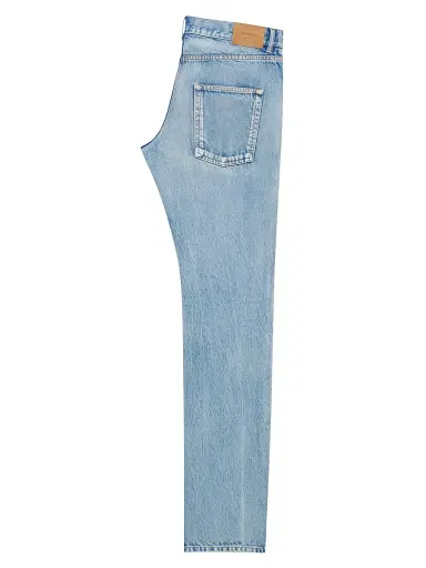 Saint Laurent Men's Low-Rise Jeans in Beat Denim - Blue Beat | Thumbnail 2 Saint Laurent Men's Low-Rise Jeans in Beat Denim - Blue Beat | Thumbnail 2