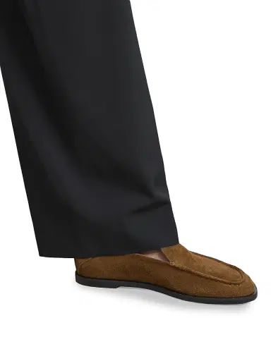 Dear Frances Women's Drew Suede Penny Loafers | Thumbnail 4 Dear Frances Women's Drew Suede Penny Loafers | Thumbnail 4