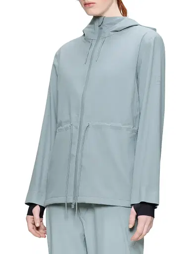 Rains Women's Suva Waterproof Hooded Jacket - Pool | Thumbnail 5 Rains Women's Suva Waterproof Hooded Jacket - Pool | Thumbnail 5