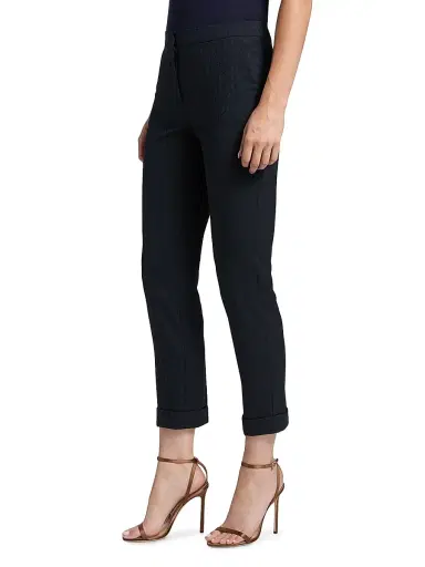 Etro Women's Milano Jersey Slim Pants - Blue Carissimo | Thumbnail 4 Etro Women's Milano Jersey Slim Pants - Blue Carissimo | Thumbnail 4